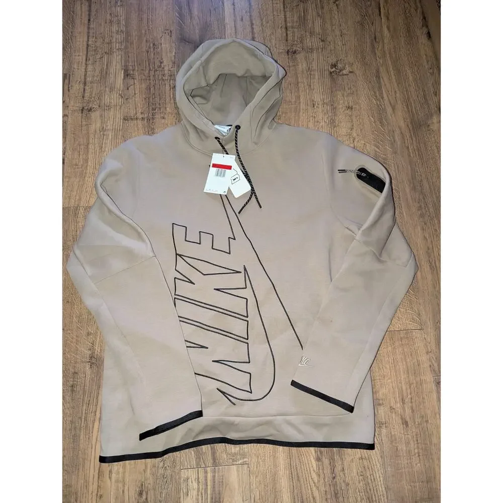 Nike Tech‎ Fleece Men's Pullover Graphic Hoodie Size Large DX0577-247